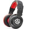 CUFFIA NUMARK REDWAVE CARBON CAVO A SPIRALE DA 1 METRO CON ESTENSIONE MASSIMA 3 METRI TERMINATO MINI JACK E JACK 6.3 MM - 280 GRAMMI - FINITURA NERA EFFETTO CARBONIO E ROSSA